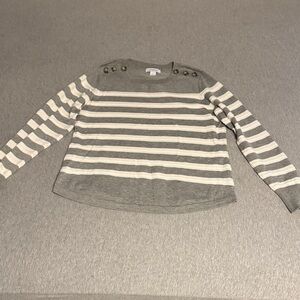 Liz Claiborne Gray Sweater Size Large